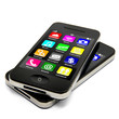 2 Smartphones mit Apps