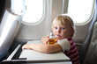 child in airplane