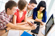 Happy students