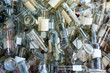 Empty wine bottles