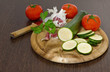 Zucchini with tomatoes, garlic and parsley Zucchini with tomatoes, garlic and parsley