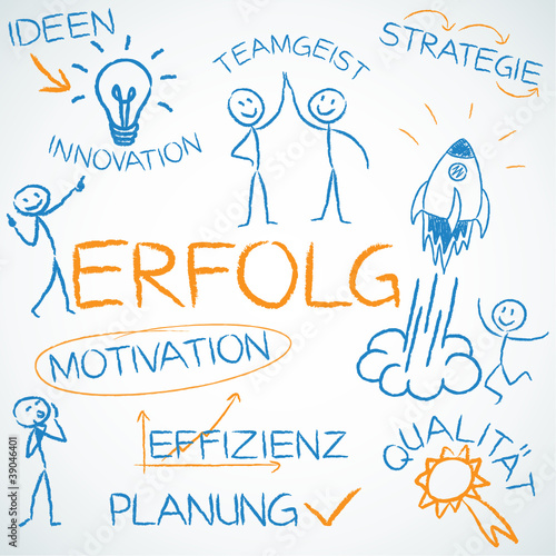 Vektor: Concept, Erfolg, Skizze Concept, Erfolg, Skizze