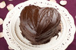 Foto: Heart shaped chocolate cake Heart shaped chocolate cake