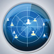 radar with social media friends