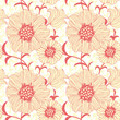 vector abstract seamless flower background