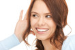 woman listening gossip