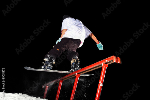 Photo: Balancing on the rail Balancing on the rail