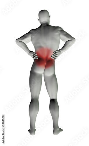Illustration: Man with back pain Man with back pain