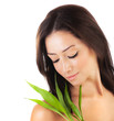 Healthy woman relaxing at spa Healthy woman relaxing at spa