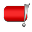 Anzeigenschild rot