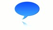 Blue comic bubble 2