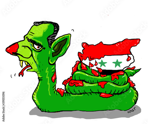 Illustration: assad, syrien assad, syrien