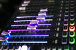 Slider of Sound Mixer with Light