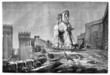 Salon of 1874, Painting. - The Trojan Horse, by Motte, vintage e