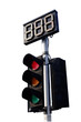 Traffic Light on White Background