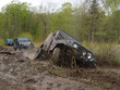 JEEP enlisé dans la boue