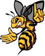 Hornet Bee Wasp Cartoon Vector Image