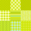Set of 9 simple seamless textures