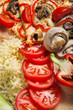 pizza with mushrooms