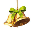 Pair Of Golden Bells With Gree...