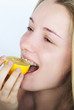 beautiful girl with citrus