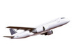 commercial plane model isolated on white