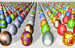 Illustration: Rows of Easter eggs Rows of Easter eggs