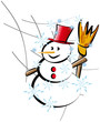 Vector: Pupazzo di neve - Snowman Pupazzo di neve - Snowman