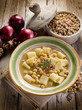 soup with  chickpeas and pasta