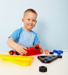Little boy playing