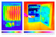 thermal imaging of a refrigerator