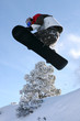 snowboarder jumping