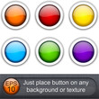 Round glossy buttons. Round glossy buttons.