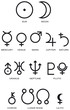 Planeten Symbole Astrologie