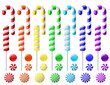 Vector: Delicious colorful lollipop collection Delicious colorful lollipop collection