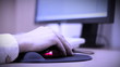 Computer mouse during work