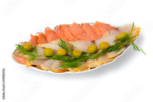Photo: plate of fish cuts plate of fish cuts