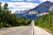 Icefields Parkway between Canadian Rocky Mountains