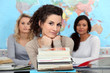 Young woman at university