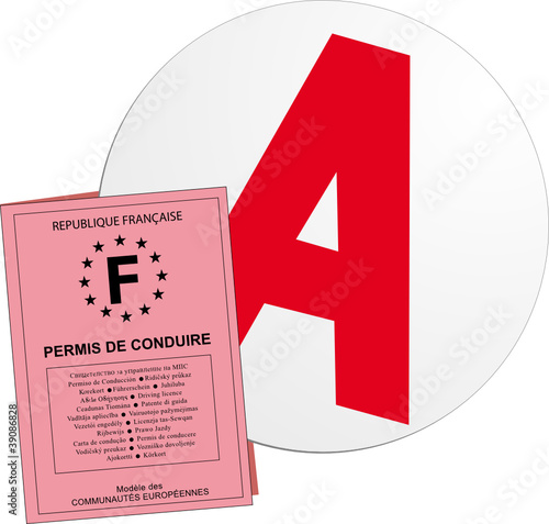 Vector: Jeune permis Jeune permis