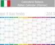 2013 Type-1 Italian year planner vertical months