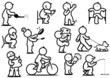 人物の動き表情