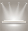 Bright stage with spot lights