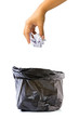 Drop paper garbage