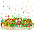 Bright abstract background with a serpentine