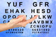 Contact lens on finger