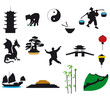 set d'éléments chinois