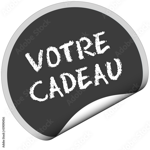Illustration: TF-Sticker rund curl unten VOTRE CADEAU TF-Sticker rund curl unten VOTRE CADEAU
