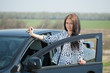 woman get in the car woman get in the car