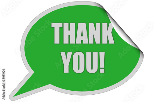Illustration: SP-Sticker grün THANK YOU! SP-Sticker grün THANK YOU!